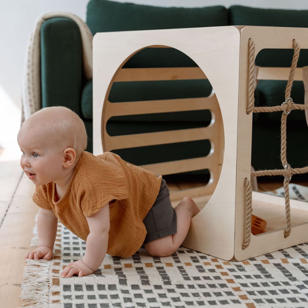 CUBITRI® Climbing Play Cube With Wooden Window