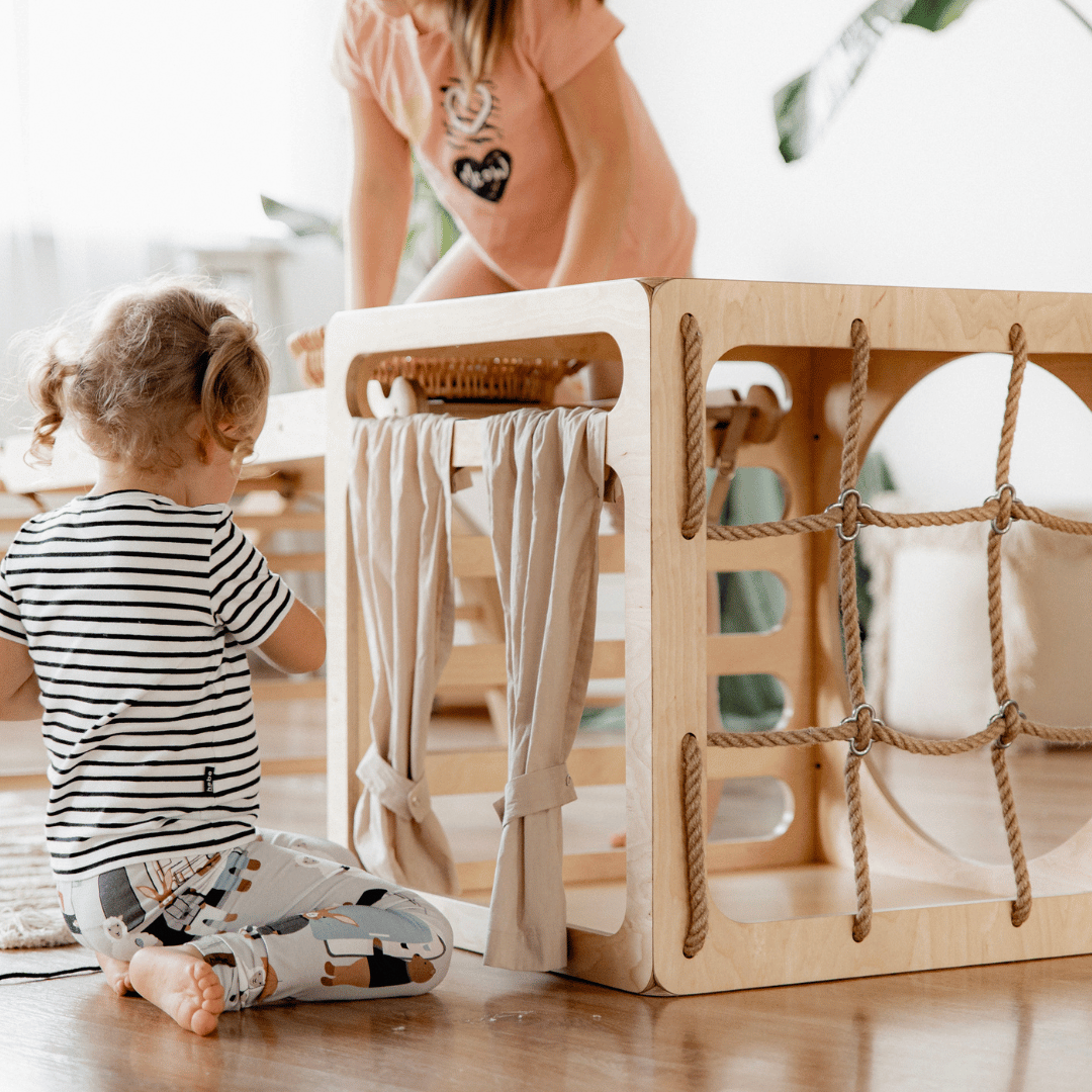 CUBITRI® Climbing Play Cube With Rope Window