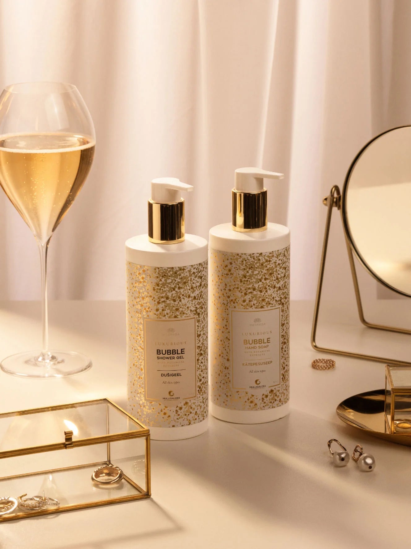 Bubble shower gel sparkling wine edition with rich foam 400ml