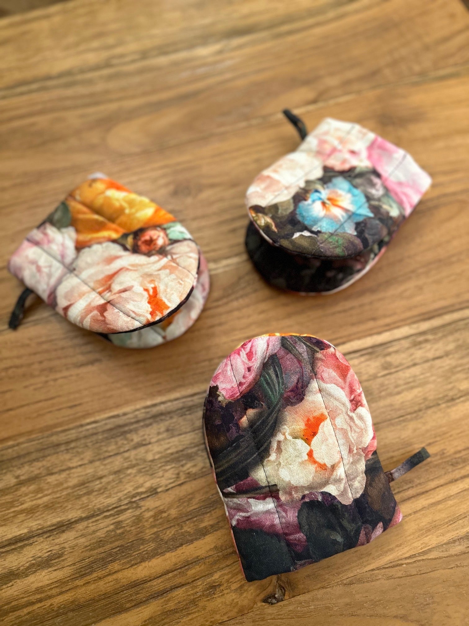 Oven Glove With Double Wool Filling - Francine Black